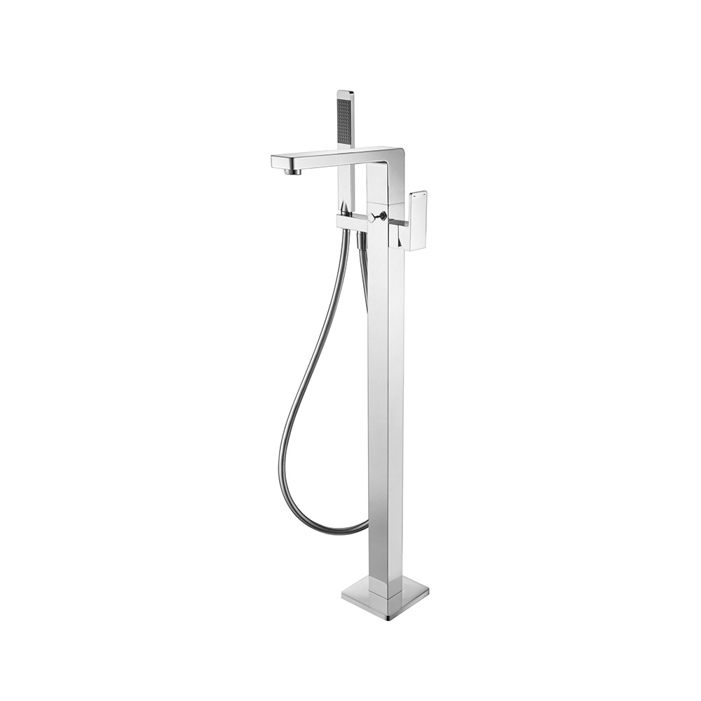 Bath shower floor standing mixer