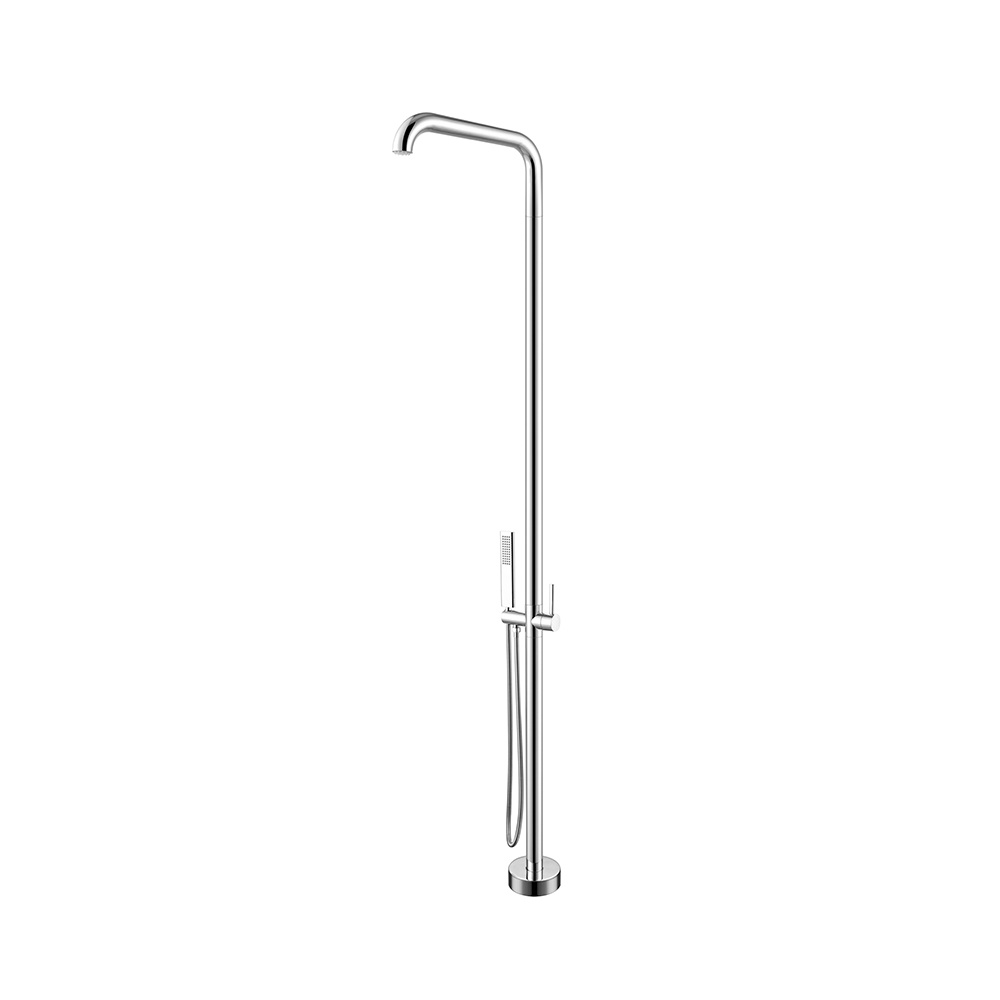 Bath shower floor standing mixer