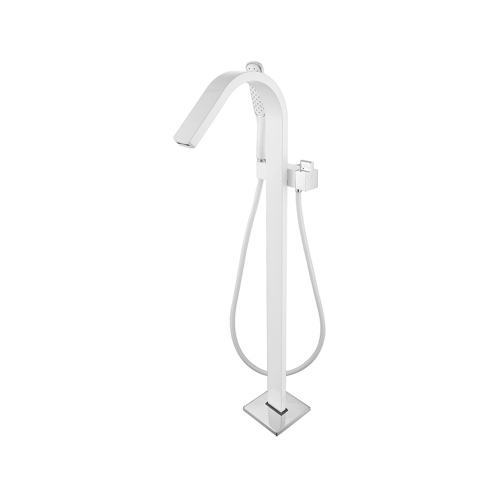 Bath shower floor standing mixer