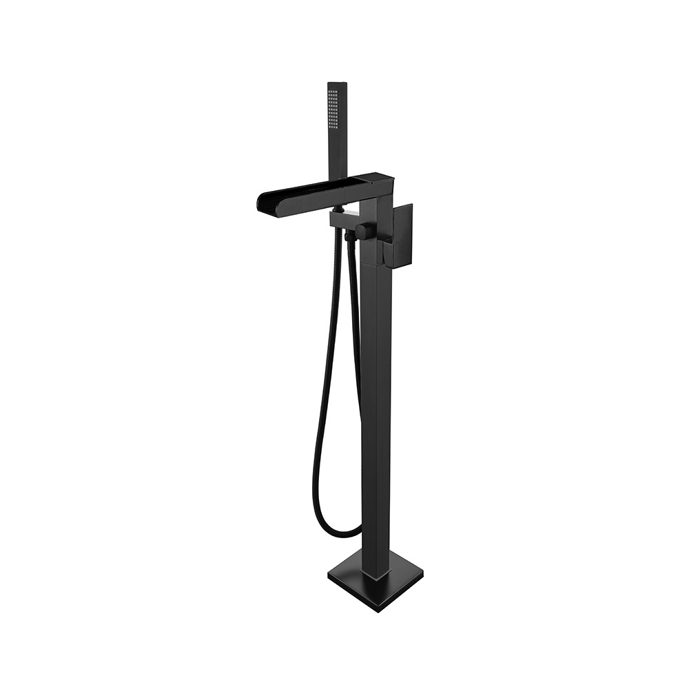 Bath shower floor standing mixer