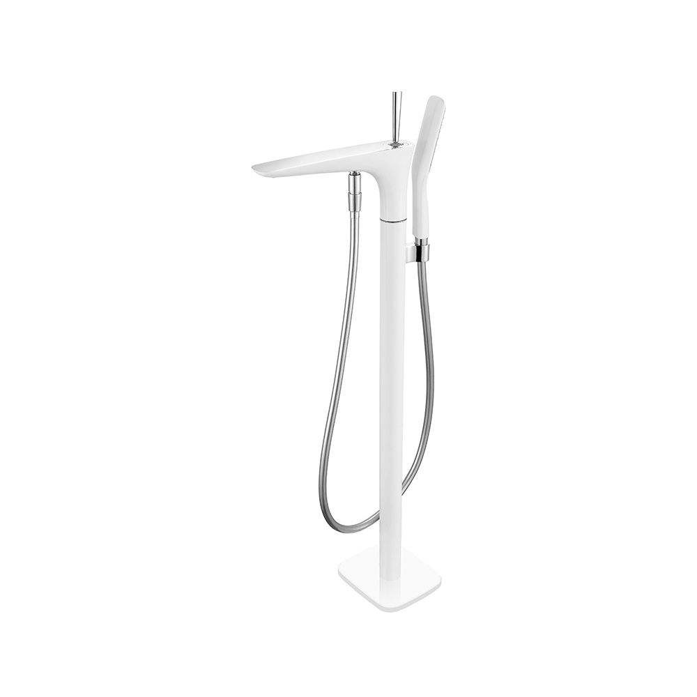 Bath shower floor standing mixer