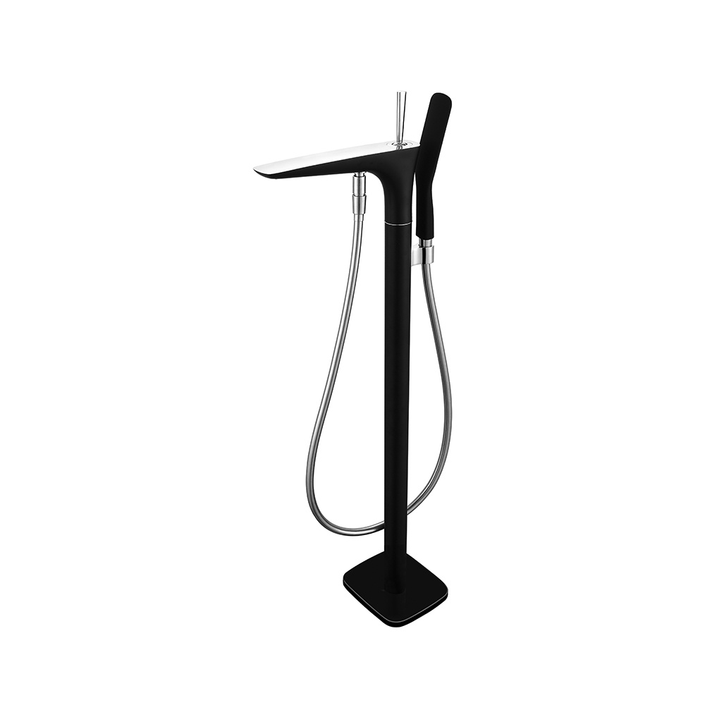 Bath shower floor standing mixer