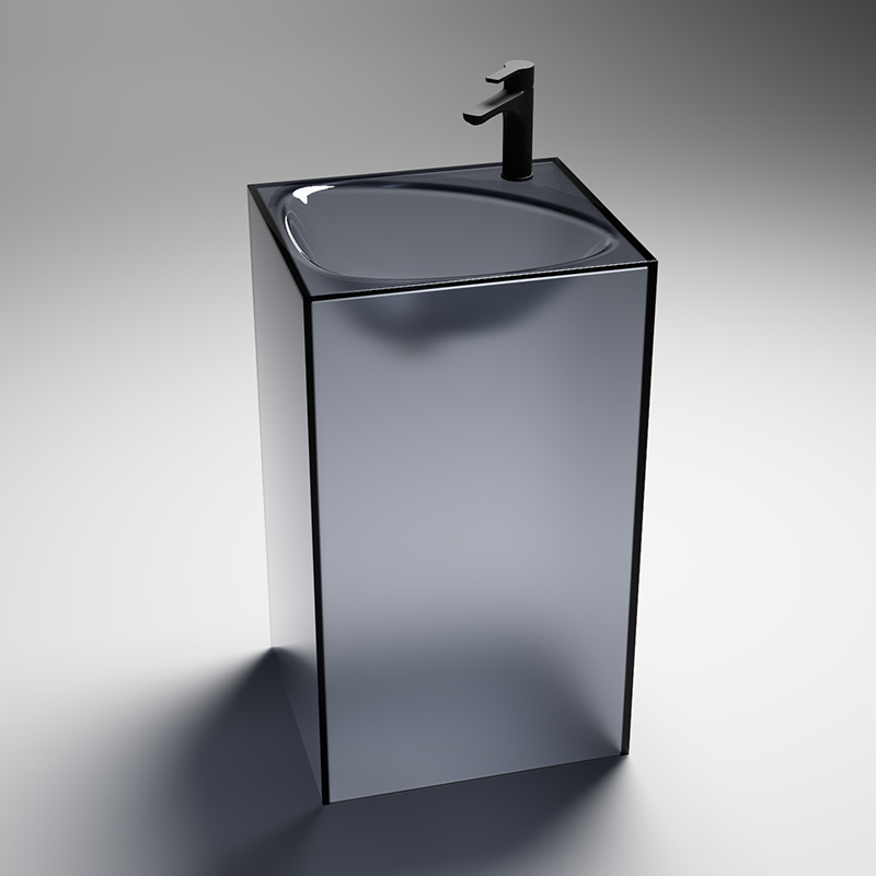 Transparent Freestanding Basin