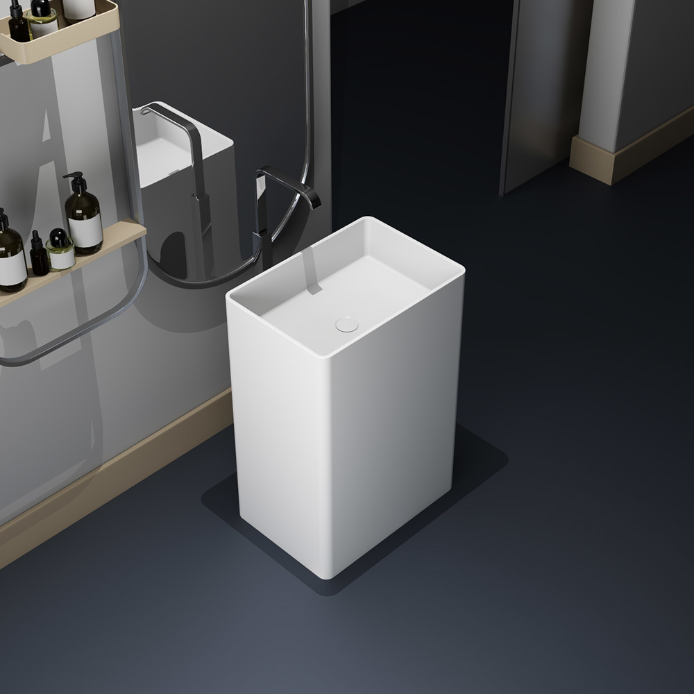 Solid Surface Freestanding Basin