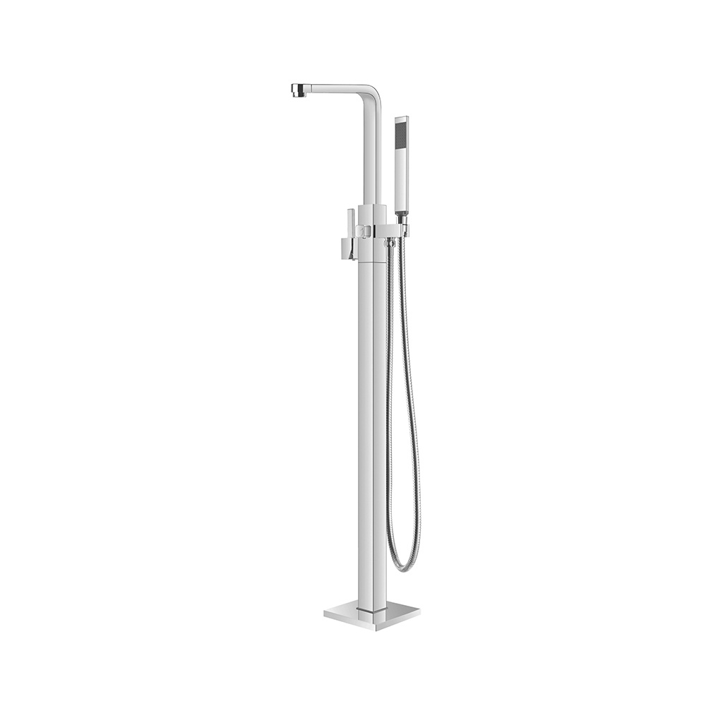 Bath shower floor standing mixer