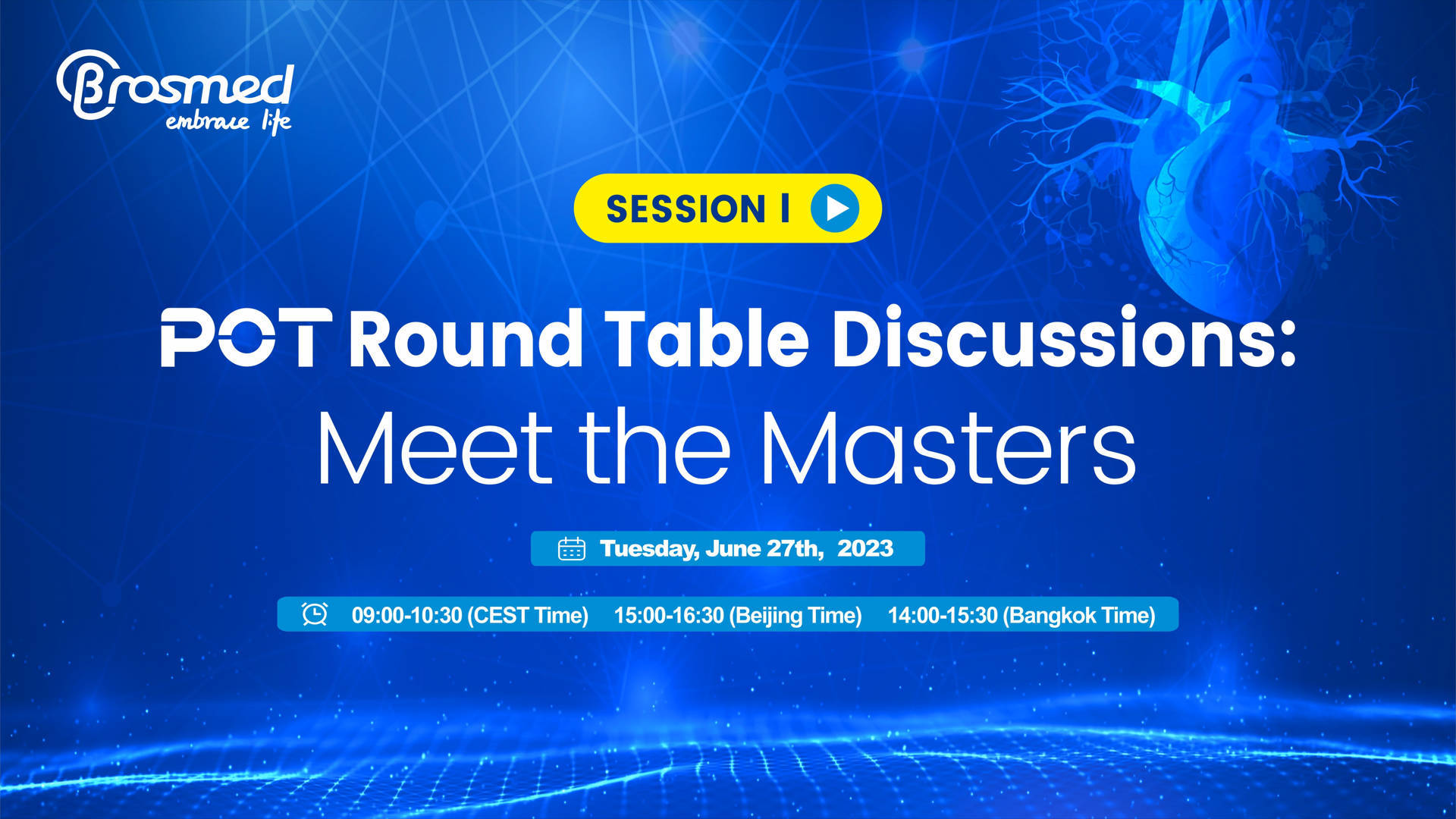 POT Round Table Discussions: Meet the Masters (Session I)