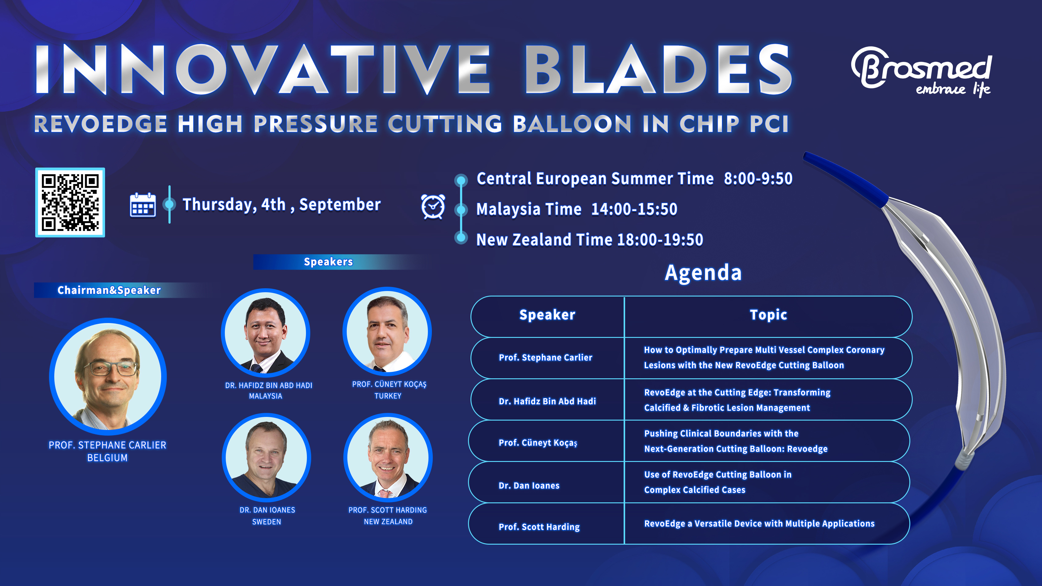 Webinar Invitation |Innovative Blades - RevoEdge High Pressure Cutting Balloon in CHIP PCI