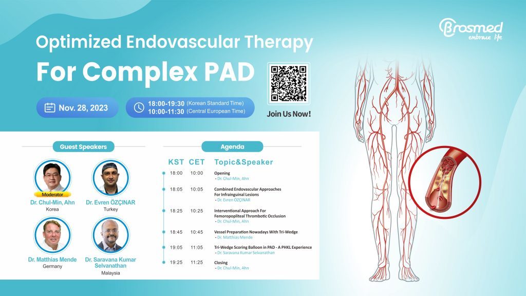 Webinar | Optimized Endovascular Therapy For Complex PAD | Nov. 28