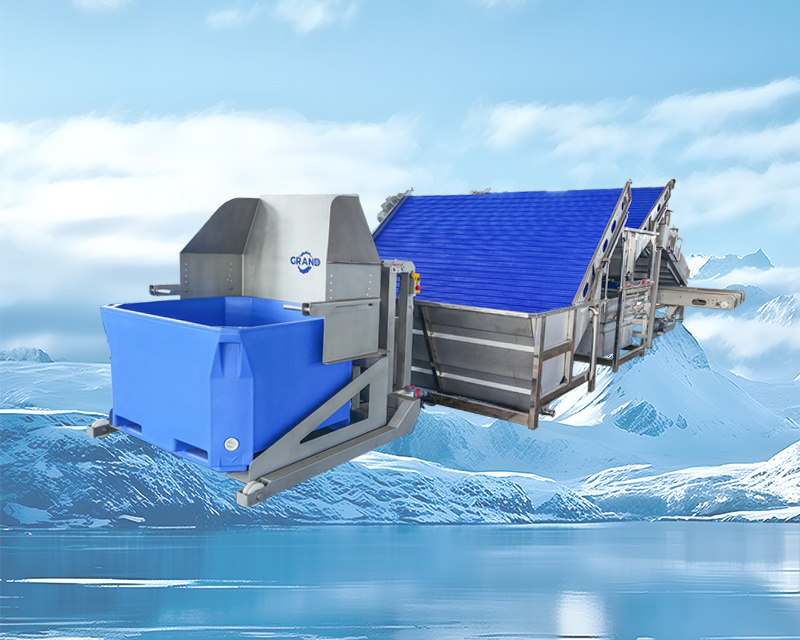 Hydraulic Dumper and Shrimp Grading Machine