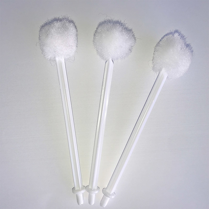Plastic handle chemical fiber ball brush