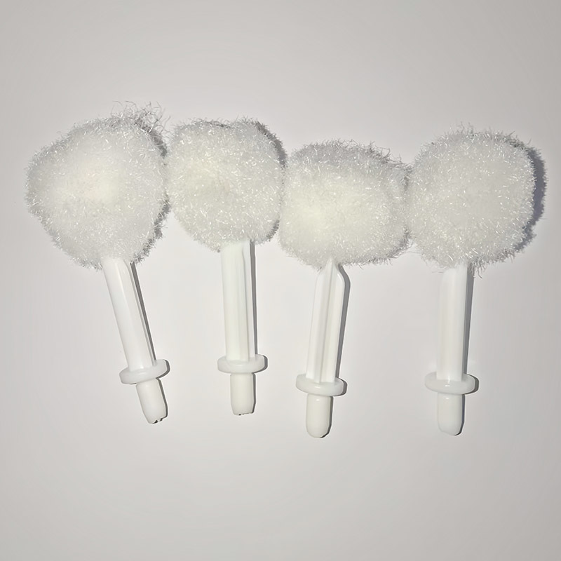 A smear brush. bottle cap brush