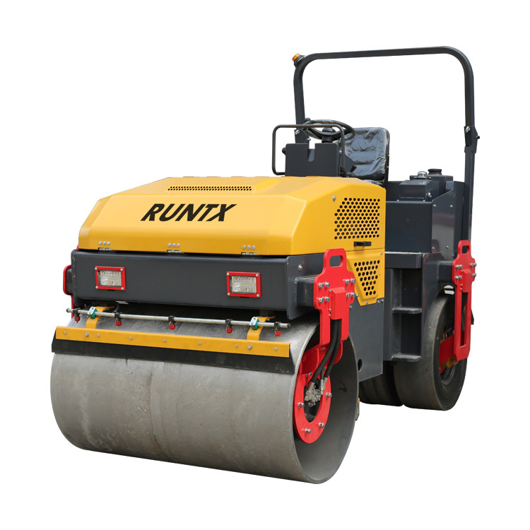 RUNTX 4 Ton Hydraulic  Double Steel Wheel Road Roller