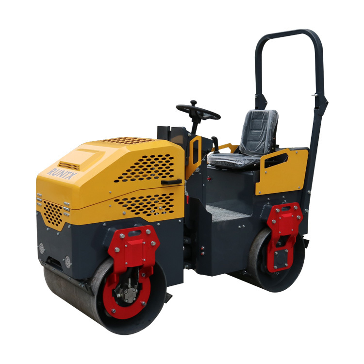 RUNTX 1.5 Ton Hydraulic Double Steel  Wheel Road Roller
