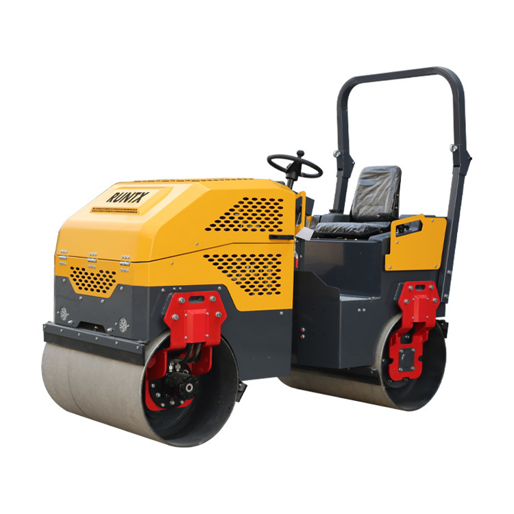 RUNTX 2 Ton Hydraulic Double Steel Wheel Road Roller