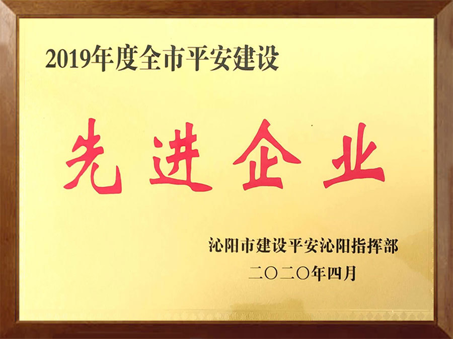 2019年先进企业