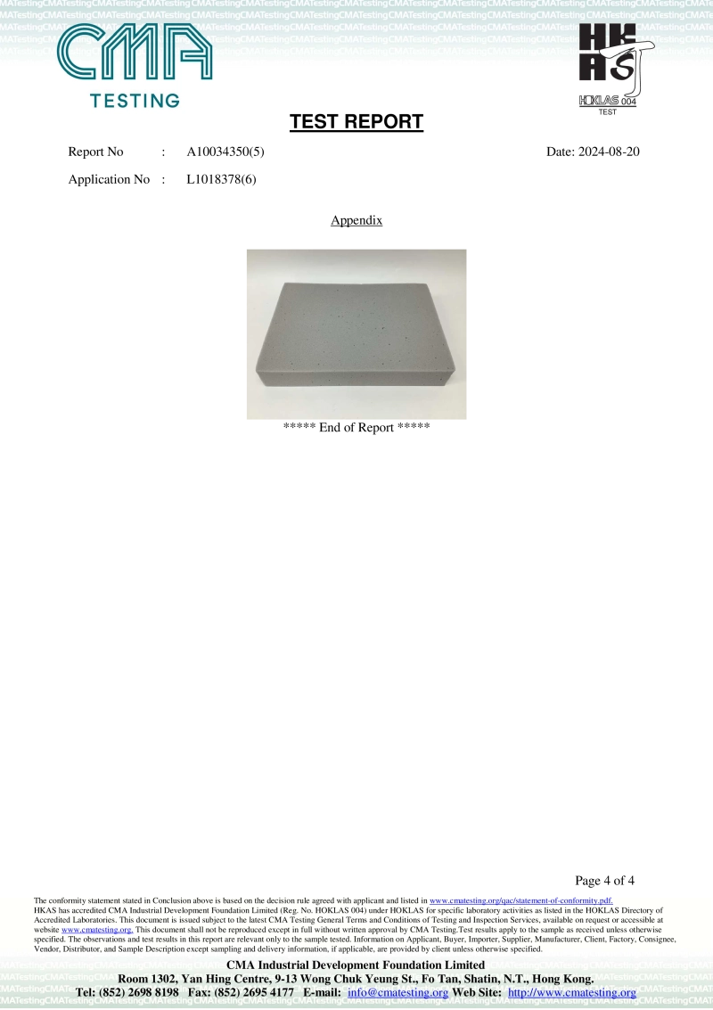 FOAM-2024.08.20-Test Report A10034350