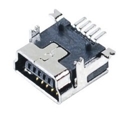 miniusb 5 Female B Front insert and back paste