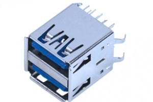 USB 3.0 AF Double layer 90 degree short body