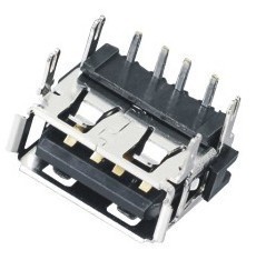 usb A母短体90度 DIP