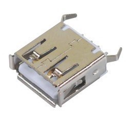 usb A母180度直插13.0弯脚