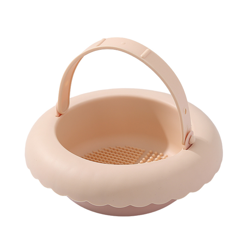 COS-01 Flower view small basket makeup storage