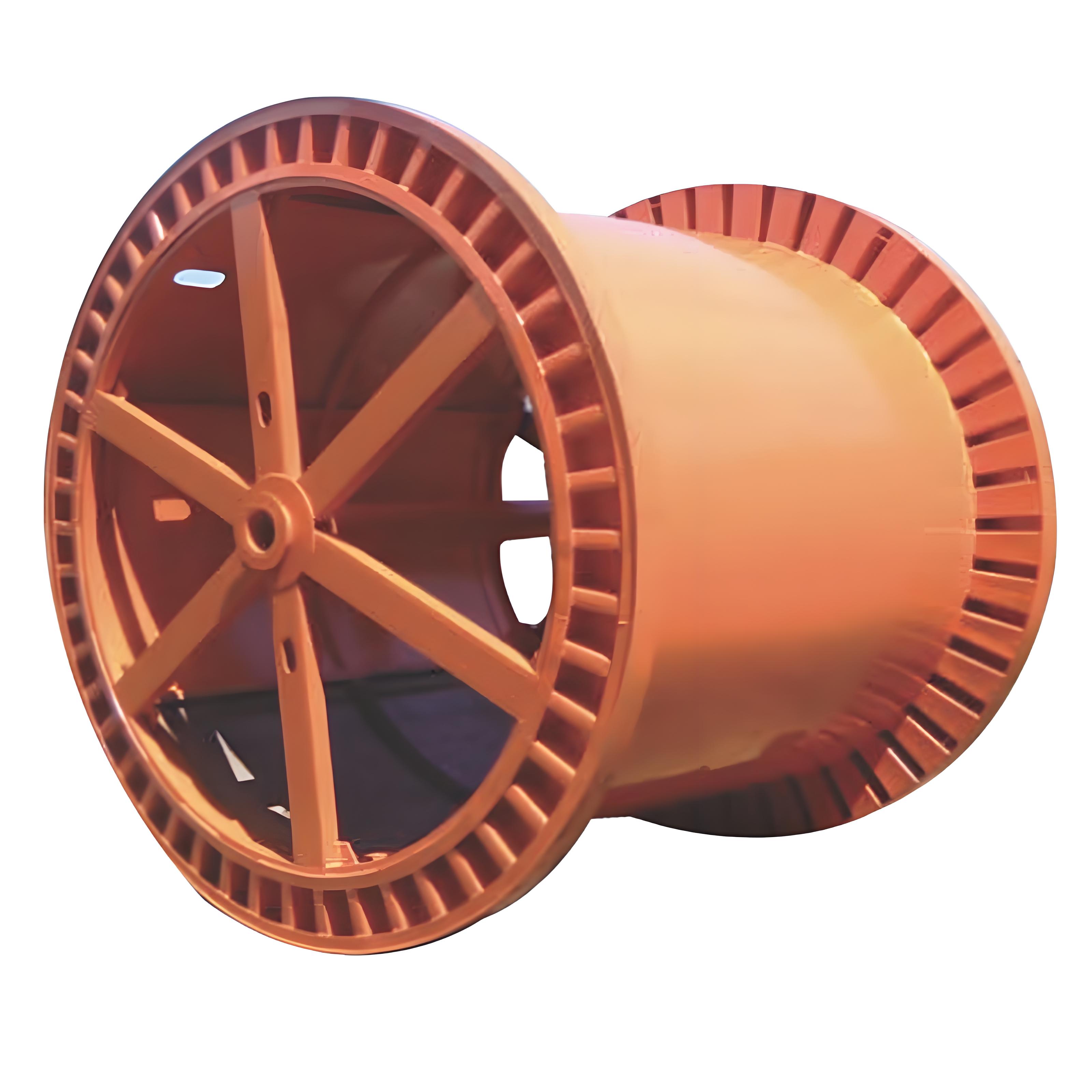 corrugated wire spool