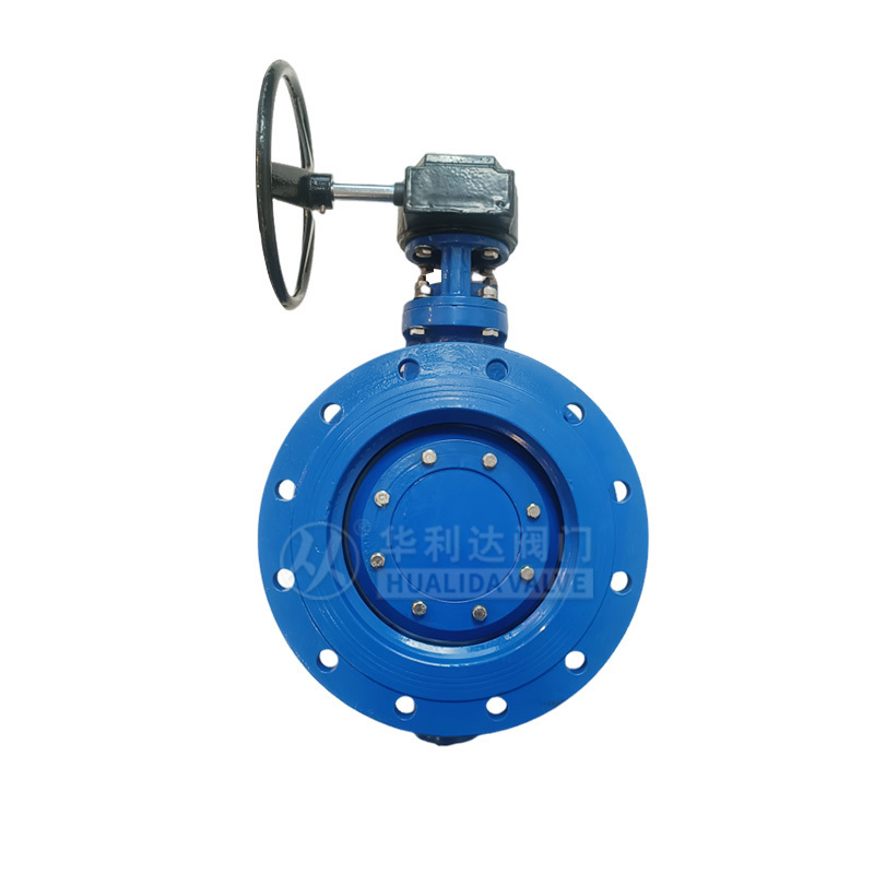 Double eccentric flanged butterfly valve