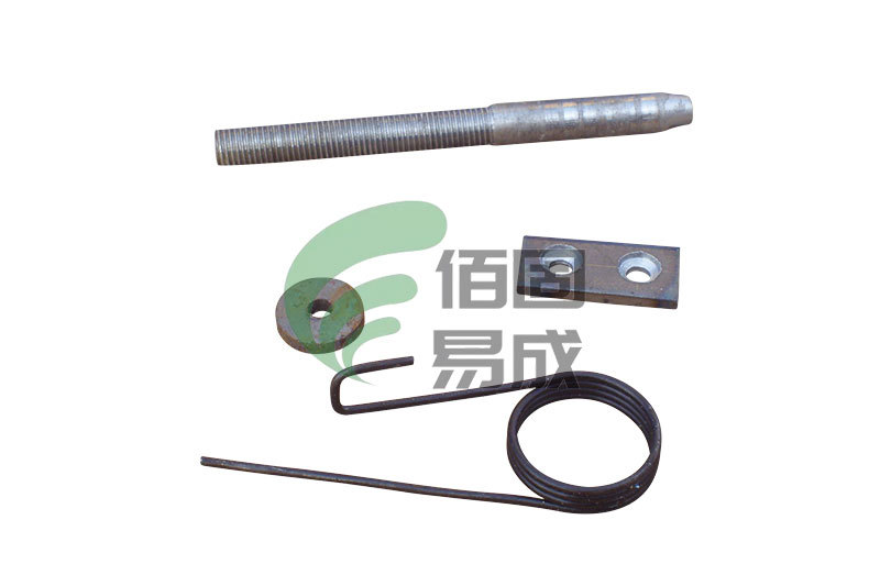 Tie rod, card wheel, card block, torsion spring