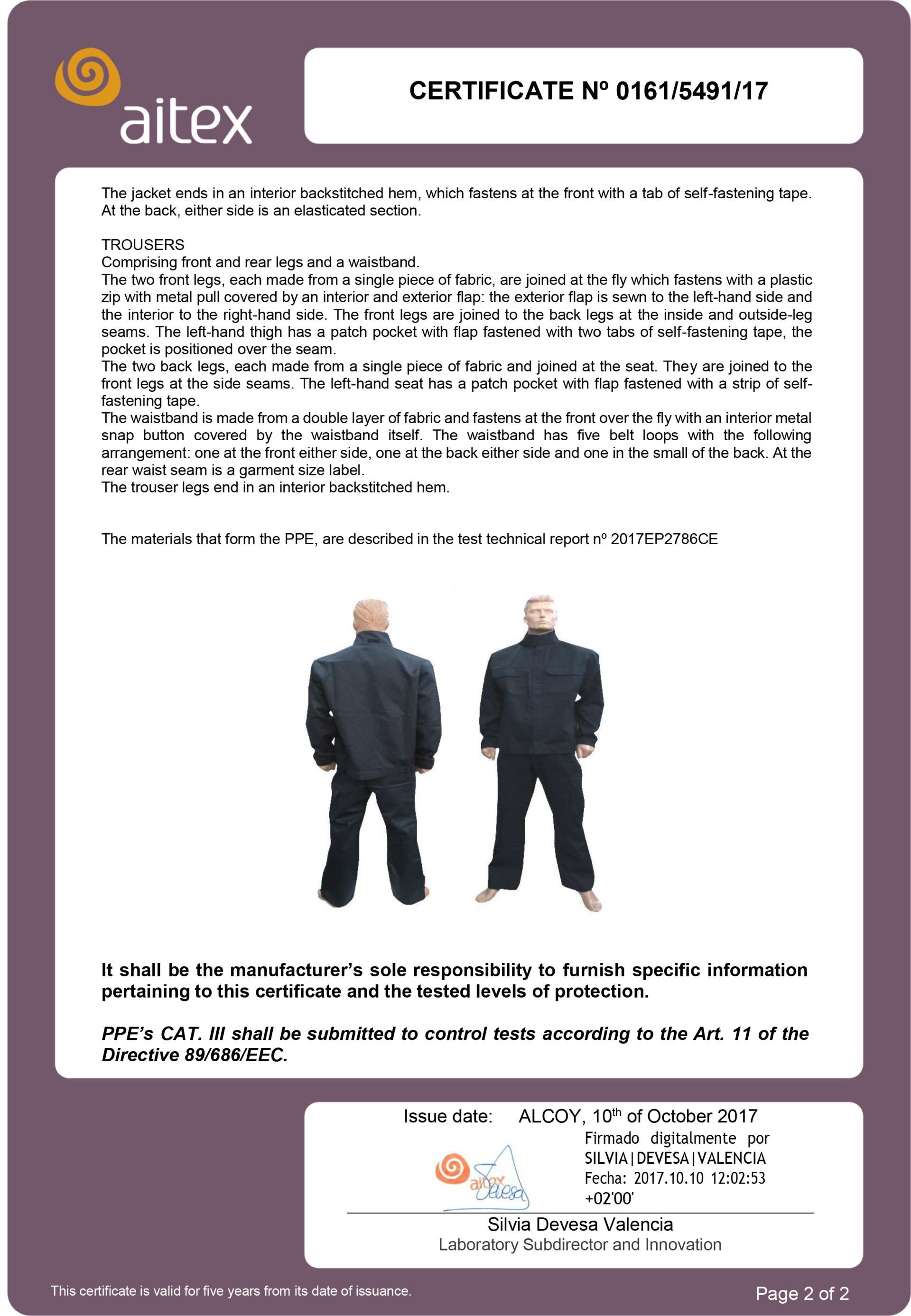 CE-JACKTE AND PANTS