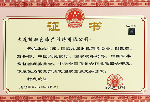 農(nóng)業(yè)產(chǎn)業(yè)化國(guó)家重點(diǎn)龍頭企業(yè)