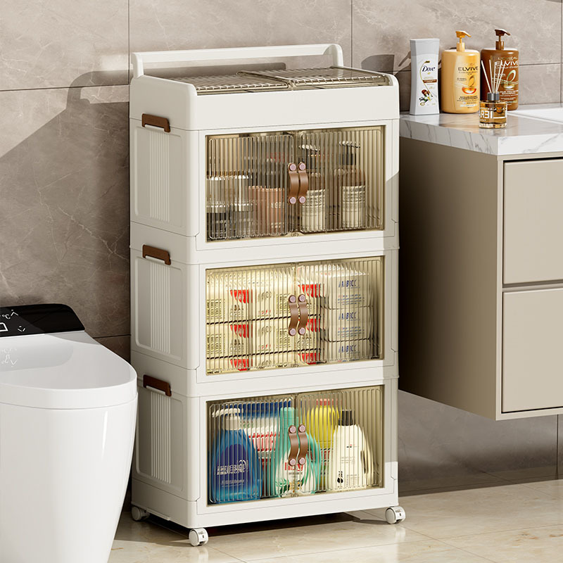 Sliding cover cabinet