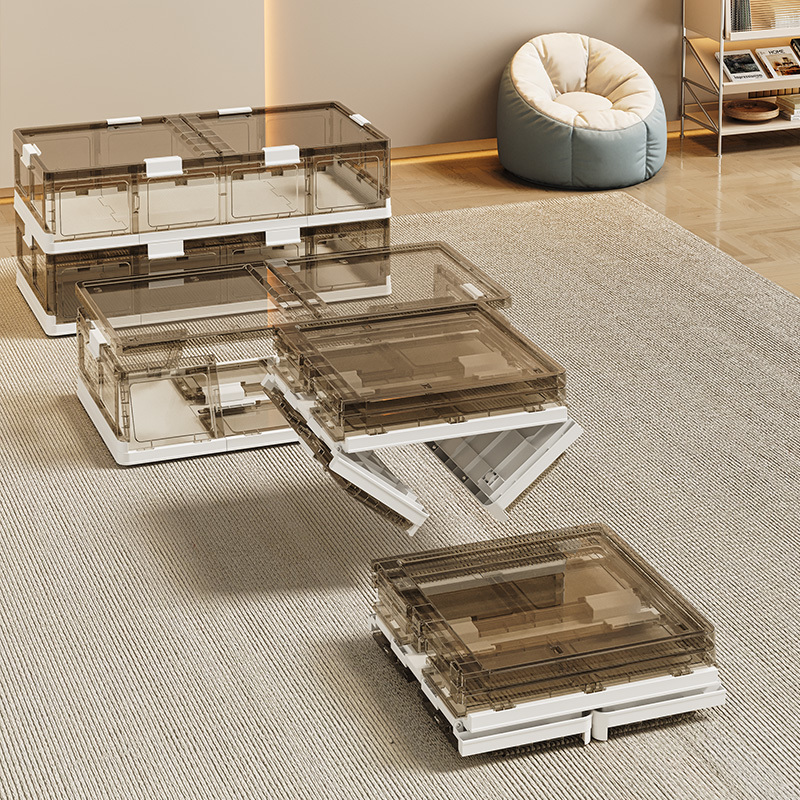Folding cabinet under the bed