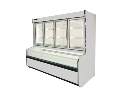 Combined refrigerated display cabinet