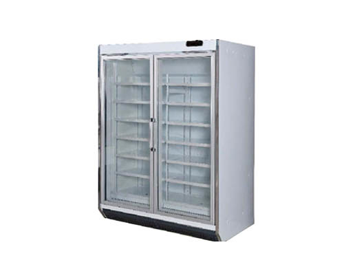 Pull-door refrigerated display case