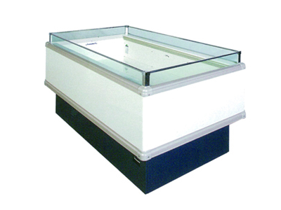 Island refrigerated display cabinet (double temperature free switching)