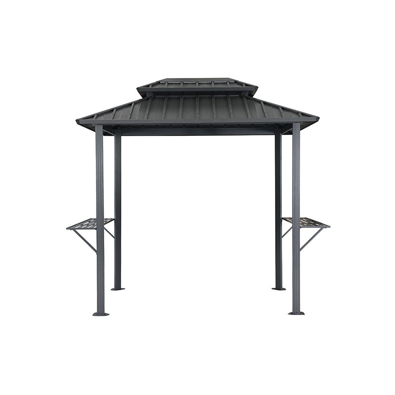 6×8 double top tin barbecue canopy