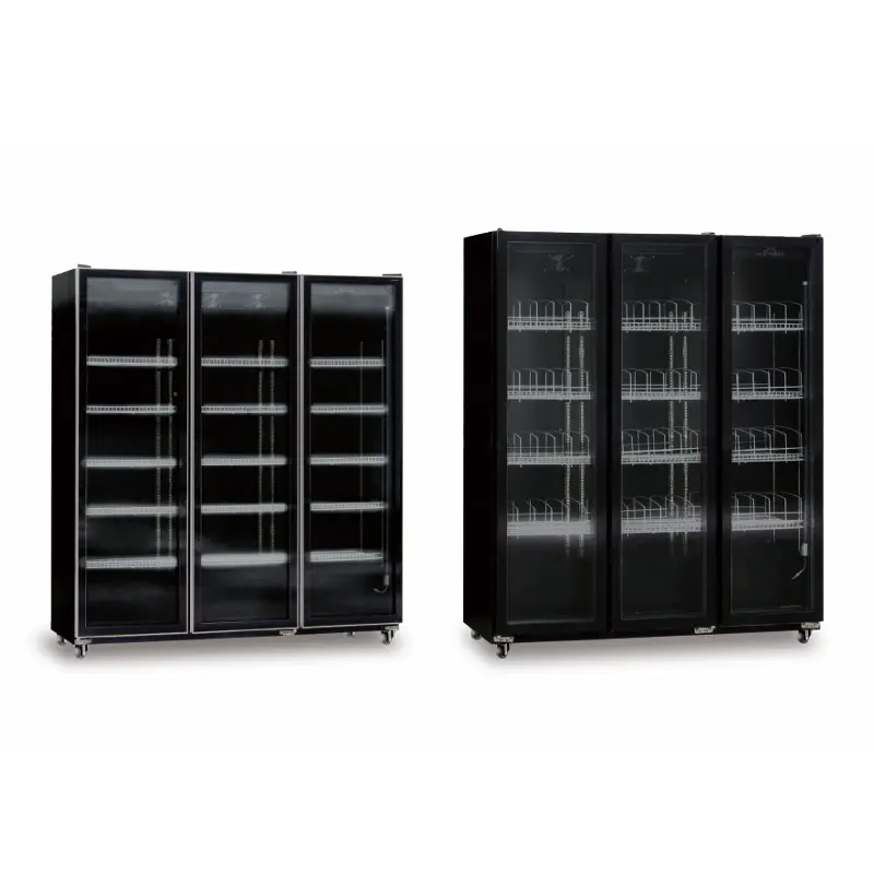 Three-door wine cabinet