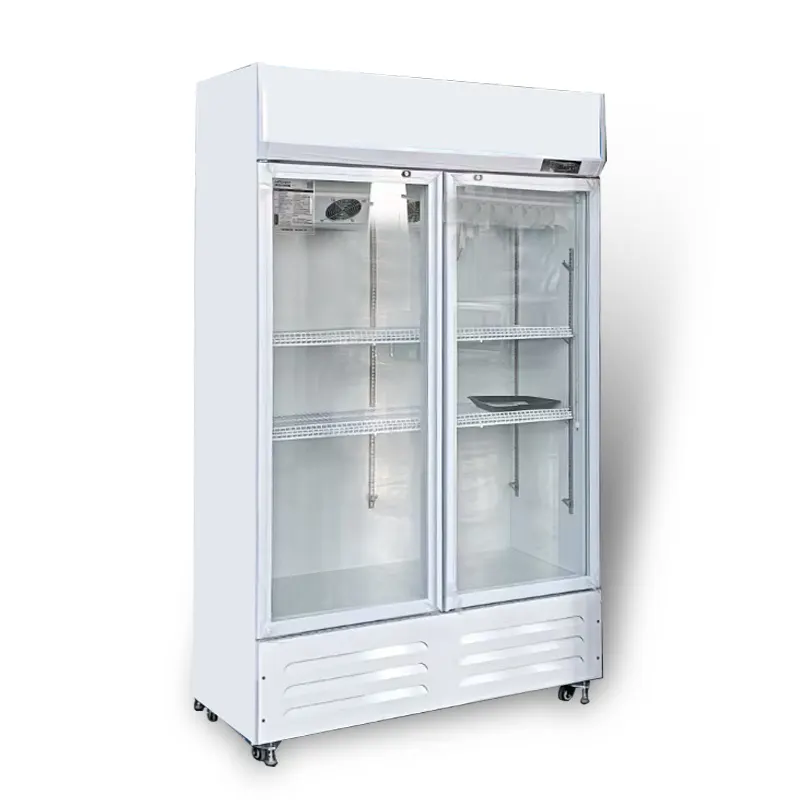 680 Double door beverage display cabinet freezer