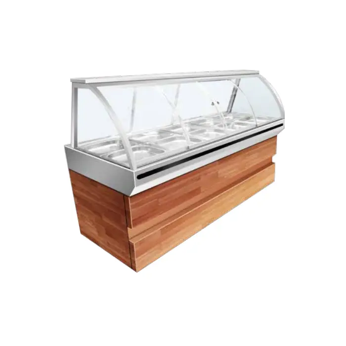 Cooked food display cabinet