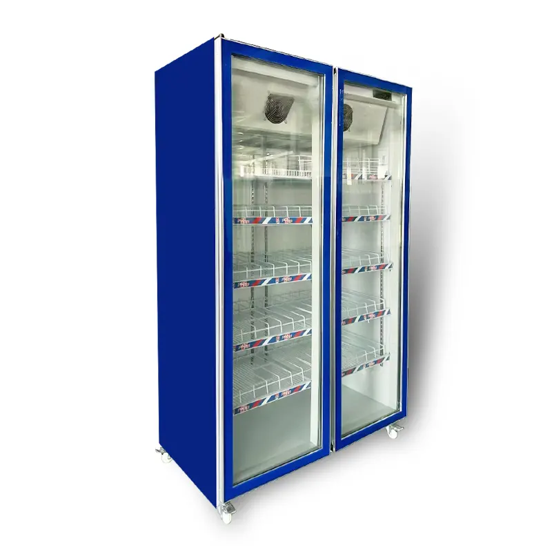 1200 Double door beverage display cabinet freezer