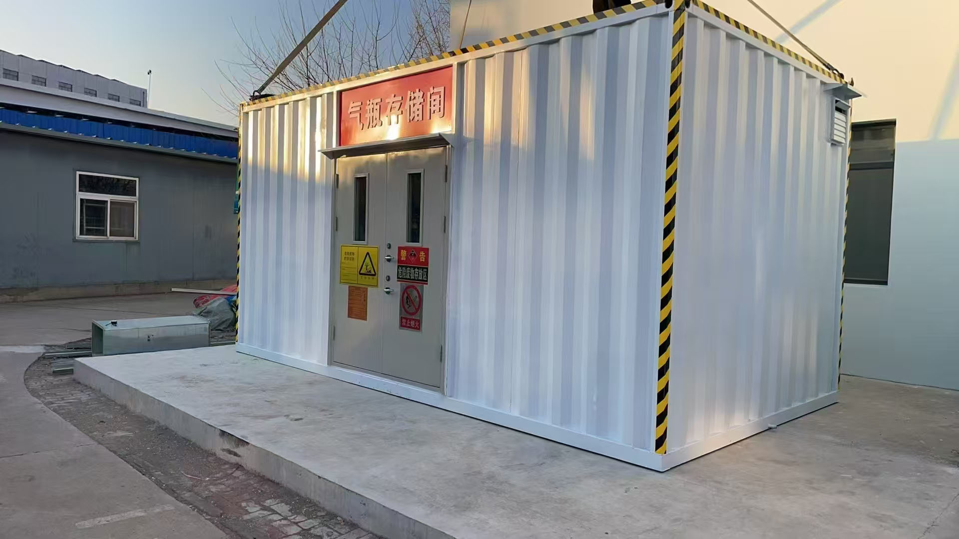 Hazardous waste room