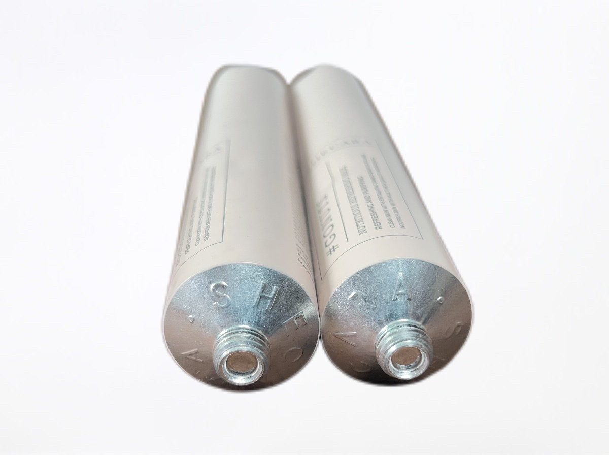 Flower shoulder mask aluminum tube