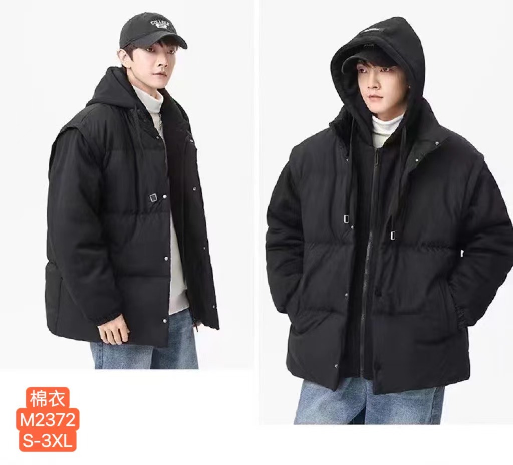 M2372 ，-- 16.9 $ --Men's cotton jacket