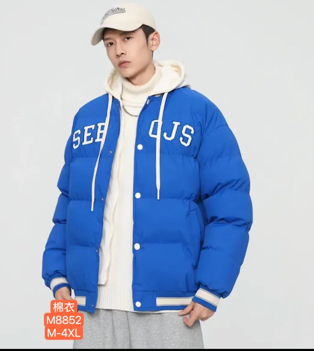 M8852， -- 13.4 $, --Men's cotton jacket
