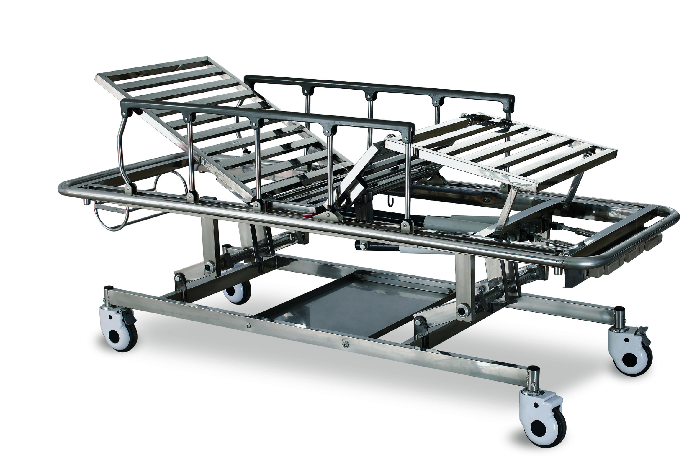 3-function manual up/down emergency stretcher