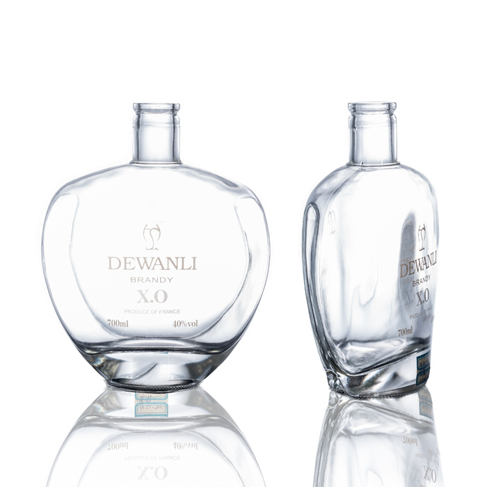 B0201-700  Custom Brandy Wine 700ML 70cl Glass Bottles