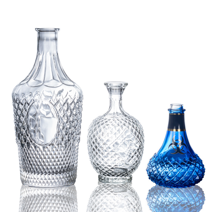 B0142-2000ml   high quality 2000ml empty glass liquor beverage/wine bottle