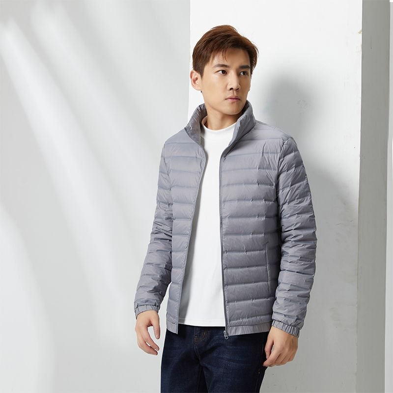 90 gray duck down autumn and winter new men's and women's couple down jacket with stand collar, lightweight casual warm coat 90 gray duck down autumn and winter new men's and women's couple down jacket with stand collar, lightweight casual warm coat