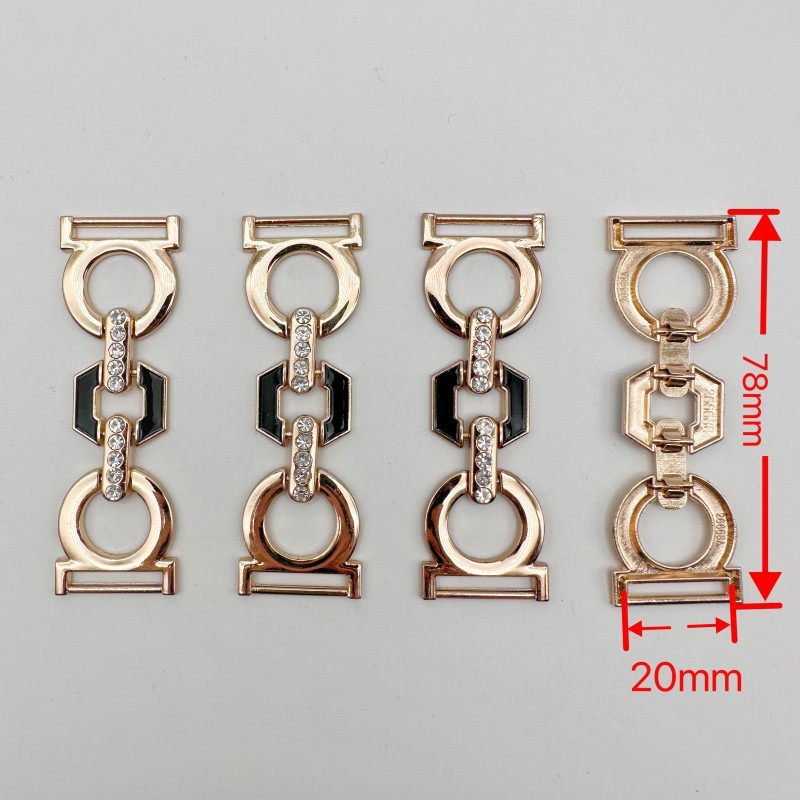Metal diamond-studded decorative ear clips Metal diamond-studded decorative ear clips