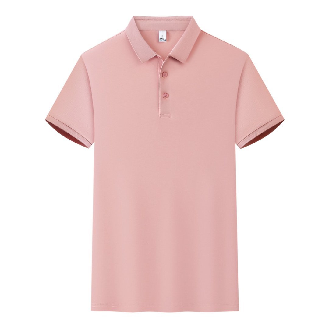 220g 60% cotton 40% polyester ice silk pique polo shirt 220g 60% cotton 40% polyester ice silk pique polo shirt